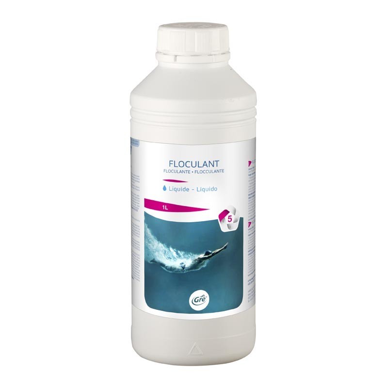 GRE FLOCCULANTE LIQUIDO 1L PISCINA MANUTENZIONE RICAMBI ACCESSORI