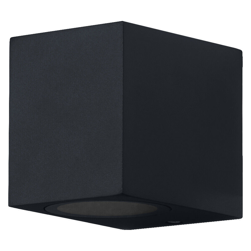 LEDVANCE ENDURA Classic Square Down Außen-Wandleuchte, schwarz, GU10-Sockel (max
