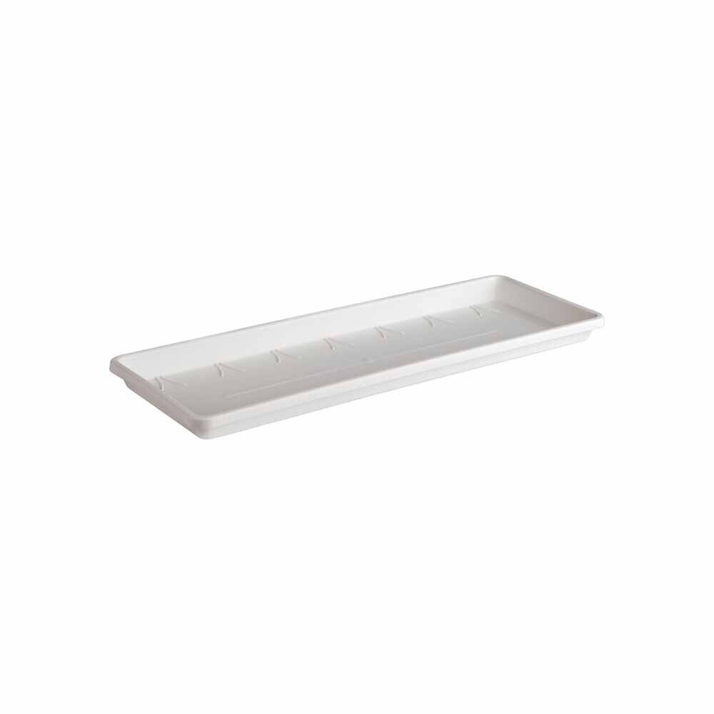 barcelona trough saucer 50cm white elho