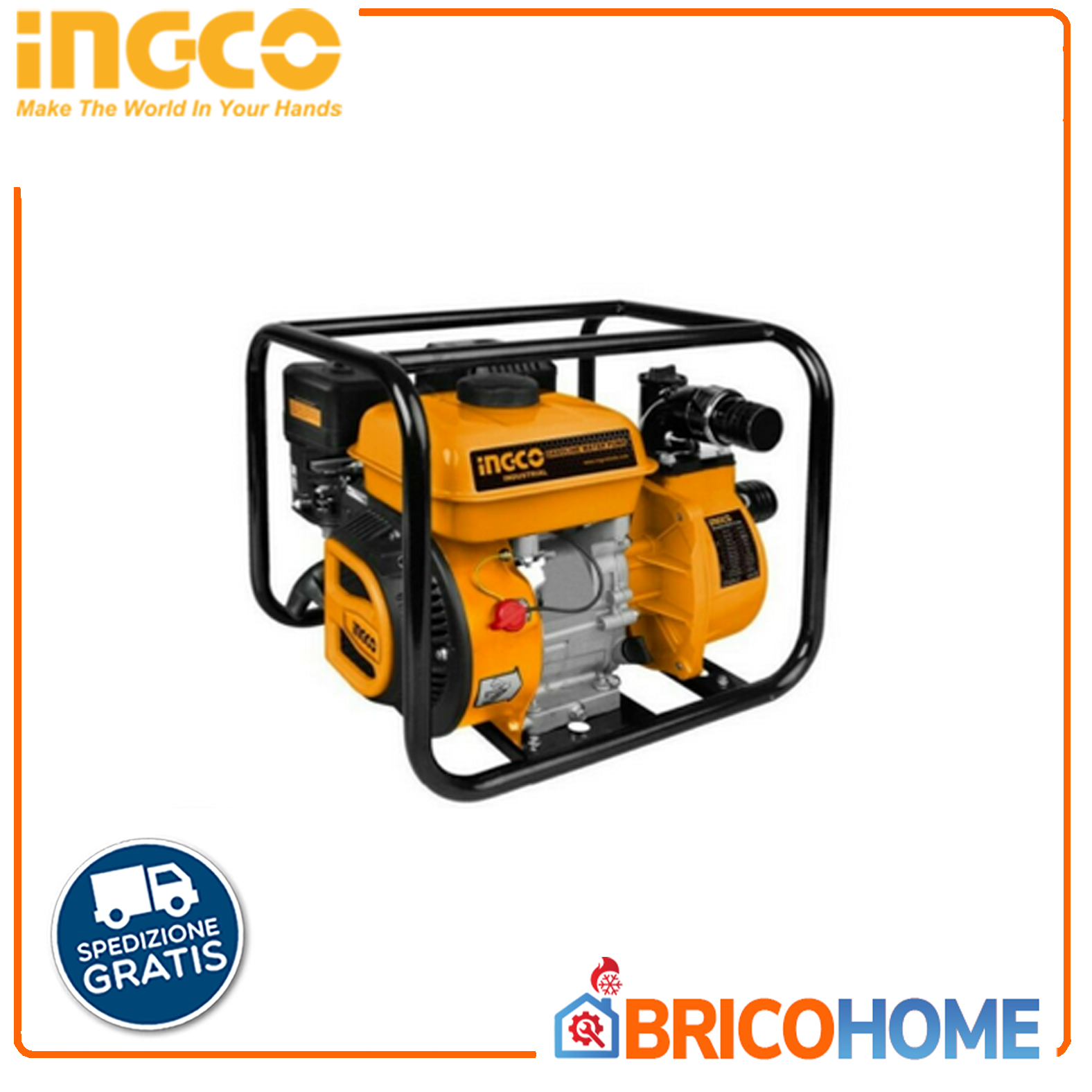 MOTOPOMPA  A SCOPPIO 7,0HP 550L/min INGCO