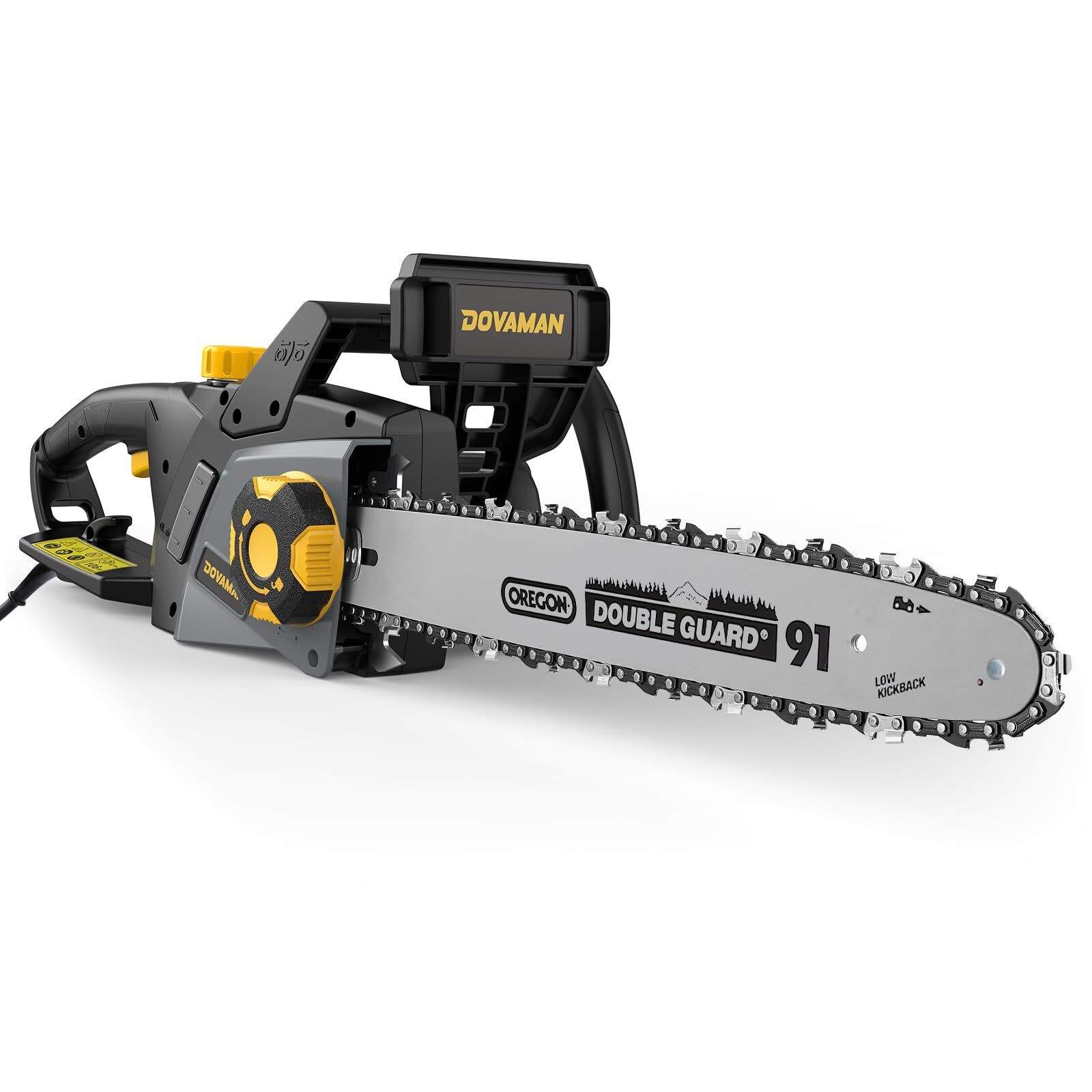 DOVAMAN 2400W Motosega Elettrica, Tensionamento Senza Attrezzi in un Passo, 40cm