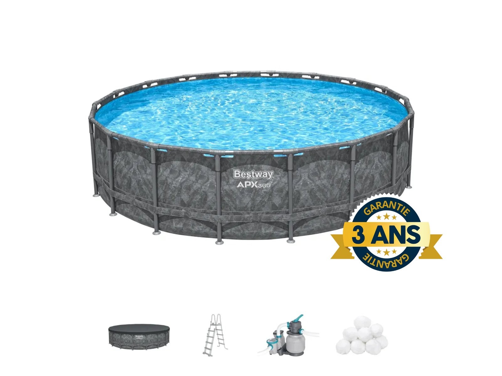 Set piscina fuori terra APX 365 da 549x132 cm - 561KC