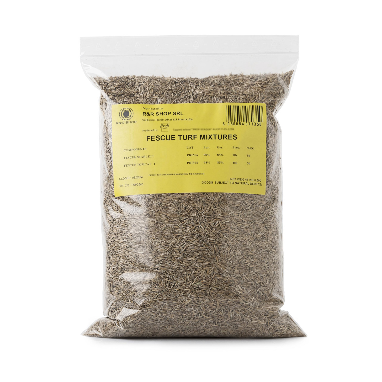 R&R SHOP - Semi per Prato, Festuca Arundinacea, Resistente e Duratura (h5T)