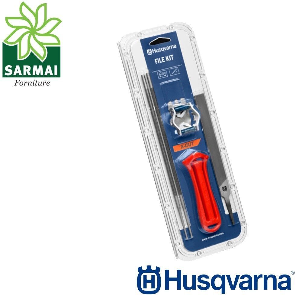 Kit Husqvarna affilatura catena motosega X-CUT S93G 3/8"mini lime 4,0 mm 5/32