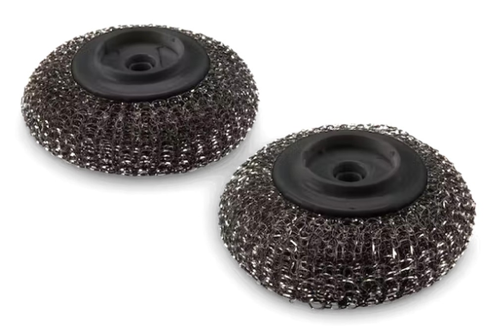 Set 2 Pagliette-Spugnette metalliche 6210 di ricambio Weber