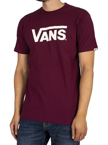 Vans Classic T-Shirt, Borgona/Marshmallow, S Uomo