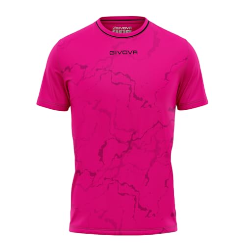 Givova Shirt Grafite Interlock Fuxia/Nero Tg. M