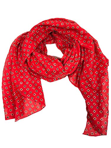 Manila Grace Foulard Trapezio Fantasia Geometrica Rosso I3/52