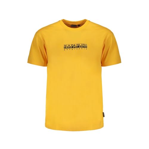 Napapijri S-Box Ss T-Shirt - Giallo Kumquat, Kumquat Giallo, Xl