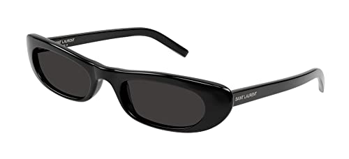 Yves Saint Laurent Sl 557 Shade-001 53 Sunglass Woman Aceta Occhiali Da Sole, Nero-Nero-Nero, Donna