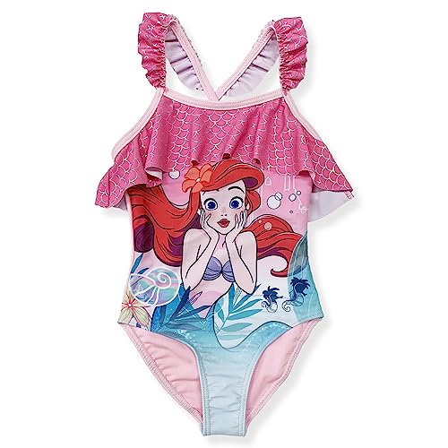 Costume Intero Ariel, Disney, Principesse, Costume Da Mare Bambina, Rosa