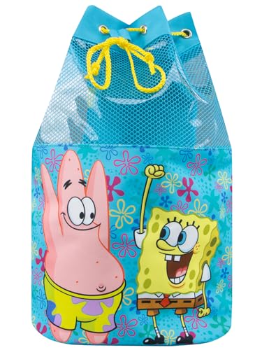 Borsa Da Nuoto Spongebob | Borsa Piscina Bambino | Zaino Arena Nuoto Per Ragazzi | Blu