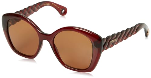 Lanvin Lnv628S Sunglasses, 601 Deep Red, 54 Unisex