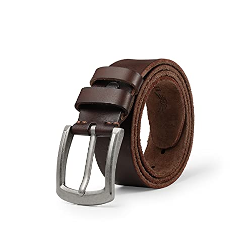 Belter Cintura Uomo Pelle 100% Cinture Da Uomo Cinturone Cinta Premio Cuoio 110-160Cm Taglia Grossa Jeans Casuale Western Retrò Stile 3.8Cm (140Cm, Ma