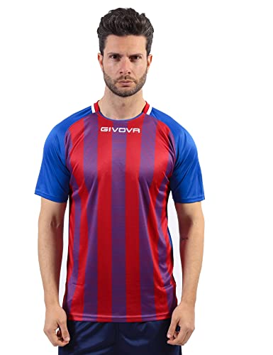 Givova Shirt Tratto Azzurro/Rosso Tg. M