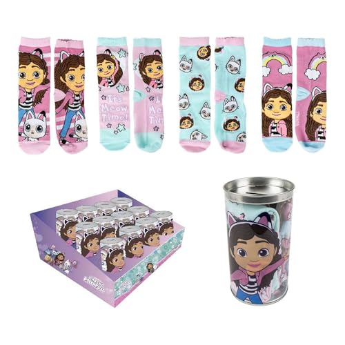 Cerdá Life'S Little Moments Confezione Calzini Gabby'S Dollhouse 4 Pezzi, Multicolor, 23-26 Unisex-Bambini E Ragazzi