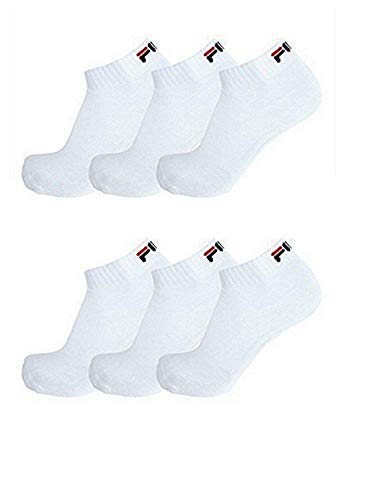 Fila Calzini Unisex F9300 Per Adulti, Confezione Da 3, Bianco, Taglia Unica
