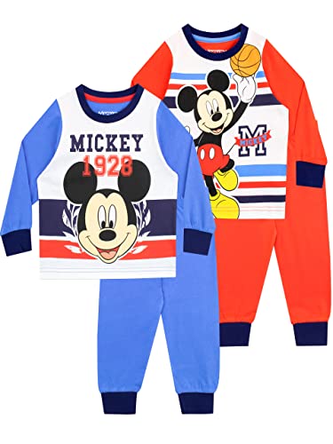 Disney Confezione Da 2 Pigiami Ragazzi Topolino Multicolore 18-24 Mesi