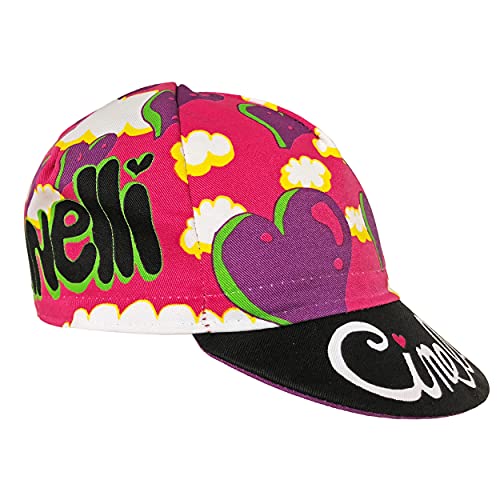 Cinelli Ana Benaroya Cappellino Ciclismo, Blu, Taglia Unica Unisex-Adulto