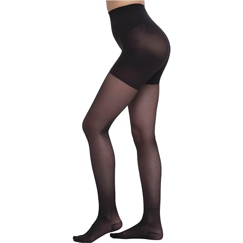 Beontop Collant A Compressione Graduata Donna 70 Denari - Calze 17-18 Mmhg, Elastiche Comfort Support - Gambetti Made In Italy