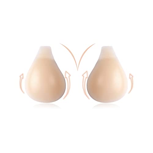 Zdqcb Reggiseno Invisibilein Schiena Nuda Adesivo Silicone Reggiseno Senza Spalline Push Up Copricapezzoli Adesivi Donna- Cucchiaio-M