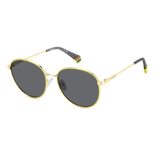 Polaroid Pld 6215/S/X Occhiali Da Sole, Giallo Oro, 56 Unisex-Adulto