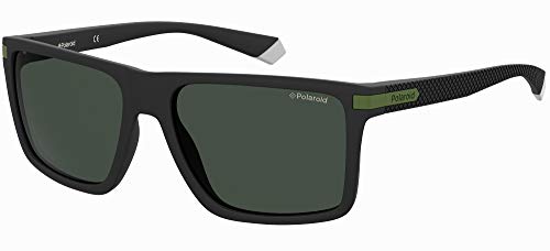 Polaroid Pld 2098/S, Occhiali Da Sole Uomo, Multicolore (Nero/Verde), 56