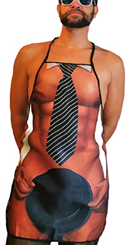 Woo Lando Grembiule Da Cucina E Da Barbecue Per Uomini, 73 X 57 Cm, Divertente Idea Regalo Per Grigliate, Dressman, M