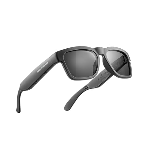 Oho Sunshine Audio Sunglasses,Voice Control And Open Ear Style Listen Music And Calls With Volumn Up And Down, Bluetooth 5.2 Smart Glasses And Ip44 Wa