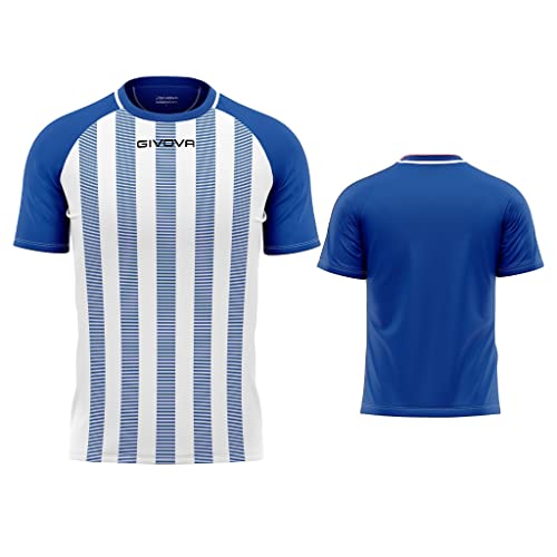 Givova Shirt Tratto Azzurro/Bianco Tg. M