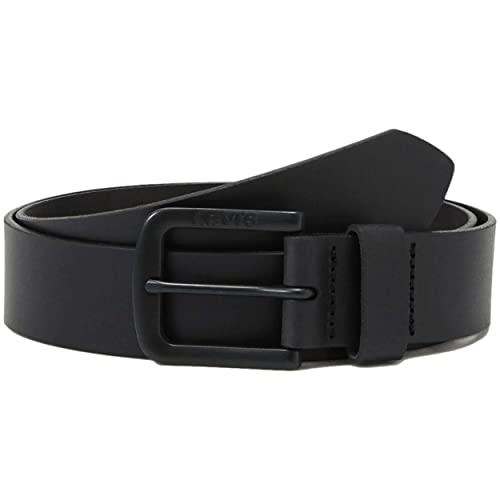 Levi'S Seine Metal, Cintura Uomo, Nero (Regular Black), 90