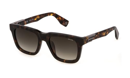 Police Spln43 Occhiali, Marrone (Dark Havana), 52 Uomo