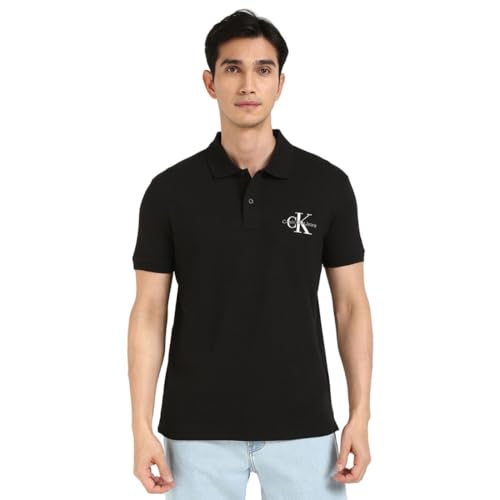 Calvin Klein Monologo Polo S/S, Ck Black, Xxl Uomo