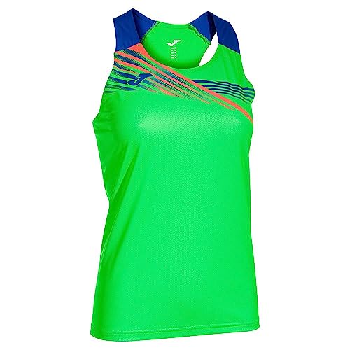 Joma Elite X Canotta Da Donna T-Shirt, Verde Fluoro/Reale, M