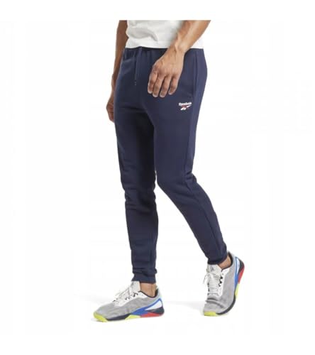 Reebok Identity Gamba Sinistra Pantaloni Da Tuta, Marina Vettoriale, M Uomo