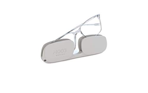 Nooz Optics - Occhiali Luce Blu Senza Correzione Uomo E Donna Per Computer, Smartphone, Gaming O Televisione - Forma Rettangolare - Colore Crystal - C