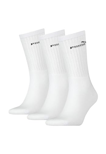 Puma Regular Crew Calze Sportive, Bianco, 45-46 Unisex-Adulto