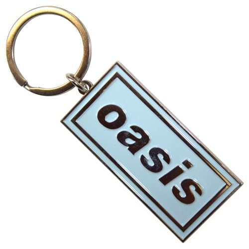 Oasis Logo Sky Blu Band Logo Portachiavi Keychain