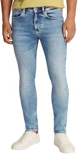 Calvin Klein Uomo Jeans Skinny Fit Elasticizzati, Blu (Denim Light), 32W/32L