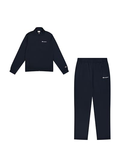Champion Legacy Script Shop (220362) -Special Polywarpknit Semi-Dull High-Neck Tuta Sportiva, Blu Marino, M Uomo