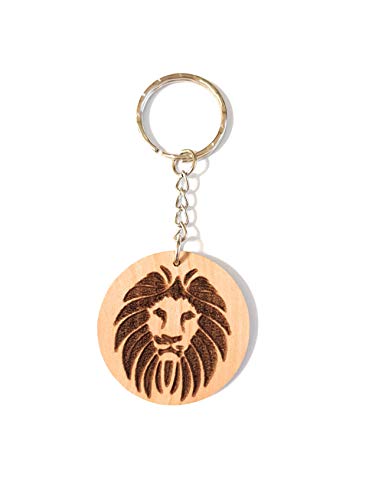 Portachiavi In Legno Con Leone