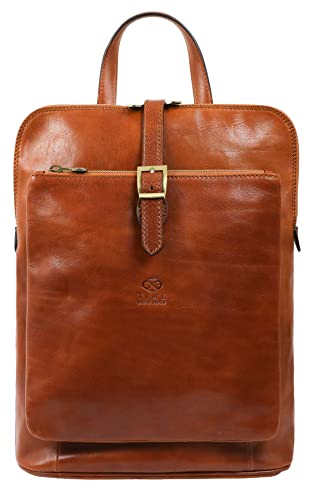 Time Resistance Zaino Borsa Donna In Vera Pelle Made In Italy – Borsa Trasformabile In Zaino Da Portare A Spalla O A Zainetto – Zaino In Pelle Donna C