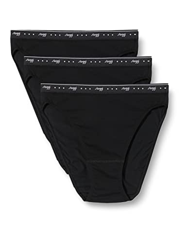 Sloggi Donna 24/7 100 H Tai 3P, Nero, 48