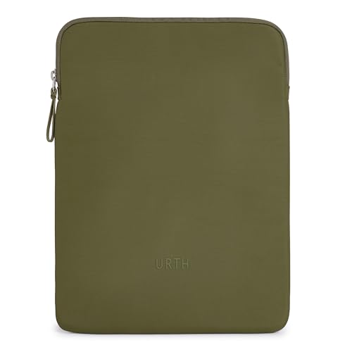 Urth Naos Sleeve Per Laptop – Case Imbottito E Resistente All'Acqua Da 13-14 Pollici, Borsa Riciclata Compatibile Con Macbook Air/Pro In Verde