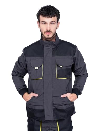 Giubbotto Da Lavoro Uomo, Giacca Da Lavoro, Doppia Tasca Per Attrezzi Da Lavoro, Taglie Grandi Fino S-3Xl, Giubbino Da Lavoro Uomo. Abbigliamento Da L