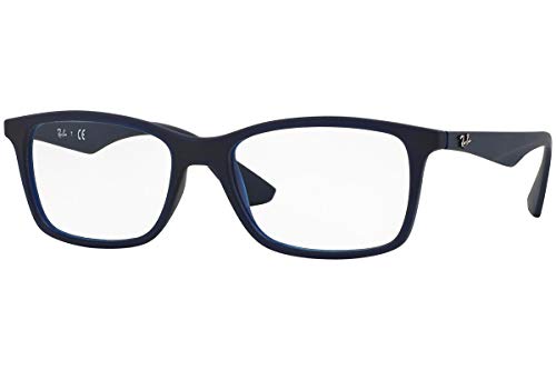 Ray-Ban 7047 Occhiali Opachi Trasparenti Uomo, Blu (Dark Blue), 54