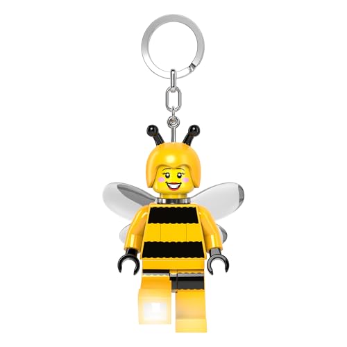 Lego Minifigures Grande 3 Pollici Alta Figura Portachiavi Luce - Bumblebee Girl (Ke211H), Bianco, Grande - 3 Pollici Di Altezza, Bianco, Large - 3 Inc