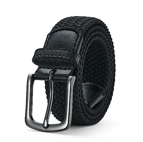 Belter Cintura Elastica Intrecciata Uomo E Donna Cinture In Tessuto Elastico Cinturone Stretch Cinta Regolabile Per Jeans E Pantaloni Casual (115Cm, N