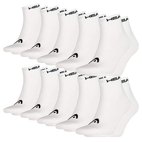 Head Quarter, Calzini, Unisex - Adulto, Blanco (White), 35-38