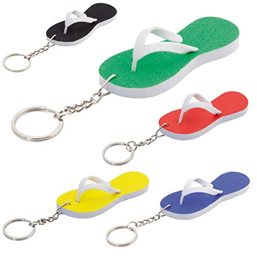 Subito Disponibile 10 Pezzi Portachiavi A Forma Di Infradito | Gadget Per Festa Tema Mare | Party In Spiaggia
